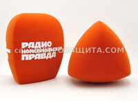 Ветрозащита для микрофона Shure sm7b с логотипом Радио Комсомольская Ветрозащита для микрофона Shure sm7b с логотипом Радио Комсомольская