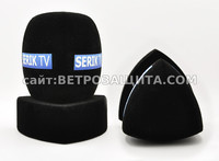 Ветрозащита для микрофона Shure SM63LB с логотипом SERIK TV Ветрозащита для микрофона Shure SM63LB с логотипом SERIK TV