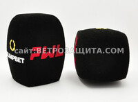 Ветрозащита для микрофона Skm sennheiser с логотипом PWL и Olimbet Ветрозащита для микрофона Skm sennheiser с логотипом PWL и Olimbet