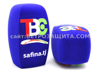 Ветрозащита для микрофона Sennheiser MMD 835-1 BK с логотипом ТВС safi Ветрозащита для микрофона Sennheiser MMD 835-1 BK с логотипом ТВС safi