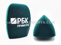 Ветрозащита для микрофона Sennheiser MD 46 с логотипом РБК Приморье Ветрозащита для микрофона Sennheiser MD 46 с логотипом РБК Приморье