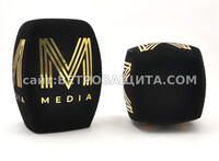 Ветрозащита для микрофона Sennheiser md 46 с логотипом M-Media Ветрозащита для микрофона Sennheiser md 46 с логотипом M-Media