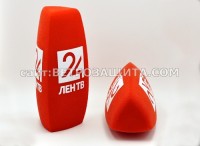 Ветрозащита для микрофона Sennheiser с логотипом  Лен ТВ 24