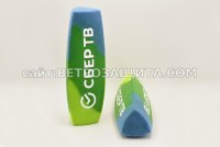 Windscreen for Sennheiser microphone with SBER TV logo