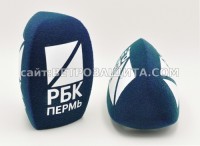 Windscreen for Sennheiser 100 microphone with RBK Perm logo