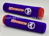 Ветрозащита для микрофона Sennhezer mkh-60 с логотипом 24 Новости