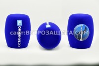 Windscreen for microphone Saramonic SR-HM4C with Ostankino TV logo