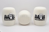 Ветрозащита для микрофона Shure SM58 с логотипом Mad Buckets, Windscre