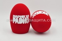 Windscreen for SHURE SM58 microphone with Mariy EL logo