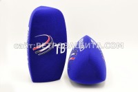 Wind shield for D230 AKG microphone with Serpukhov TV logo