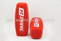 Windscreen for Sennheiser md42 microphone with Taraz 24 logo
