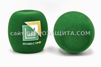 Windscreen for microphone with INVEST RF logo