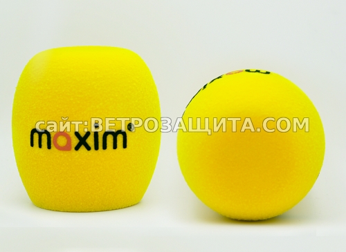 Ветрозащита для микрофона Sennheiser e835 с логотипом Maxim