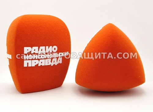 Ветрозащита для микрофона Shure sm7b с логотипом Радио Комсомольская