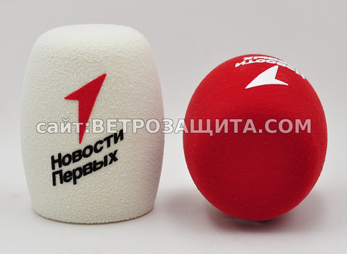 Ветрозащита для микрофона RODE Interview GO с логотипом Новости Первых