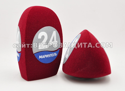 Ветрозащита для микрофона SHURE SM 58 с логотипом Мариуполь 24