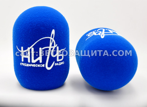 Ветрозащита для микрофона RODE PODMIC с логотипом Нить студенческое