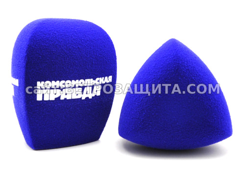 Ветрозащита для микрофона Shure sm7b с логотипом Комсомольская правда