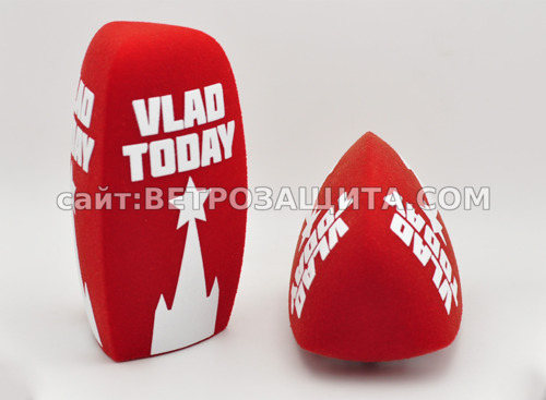 Ветрозащита для микрофона Sennheiser MD46 с логотипом Vlad Today