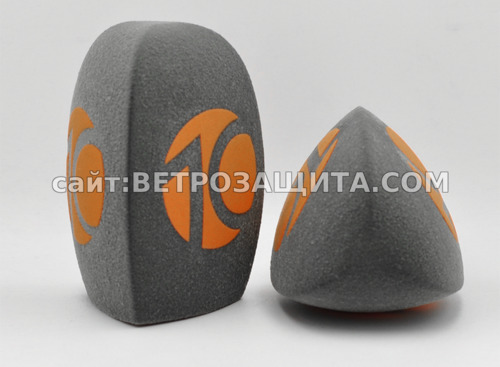 Ветрозащита для микрофона Sennheiser MD 46 с логотипом  канала 10