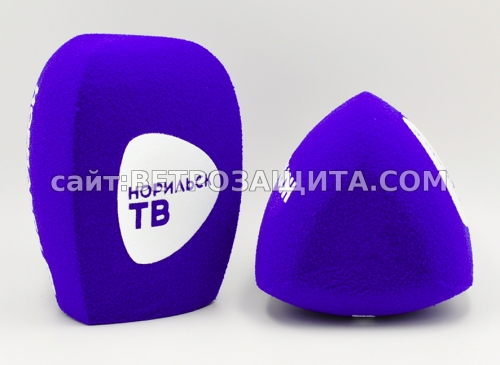Ветрозащита для микрофона Sennheiser 835 с логотипом Норильск ТВ