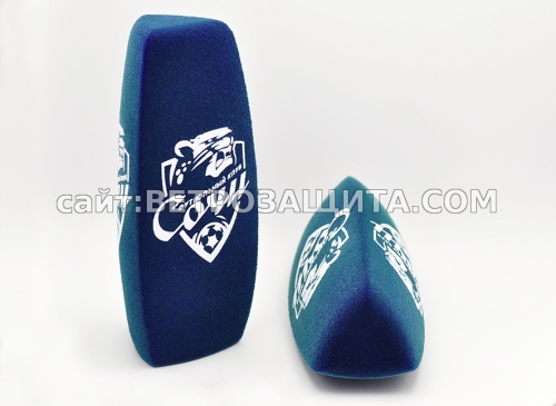 Ветрозащита для микрофона Sennheiser MD42 с логотипом Сочи Футбольный Wind protection for the Sennheiser MD42 microphone with the Sochi Foot