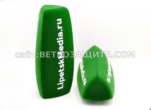 Wind protection for the Sennheiser MKE 600 microphone with the Lipetsk Ветрозащита для микрофона Sennheiser MKE 600 с логотипом Липецк Медиа