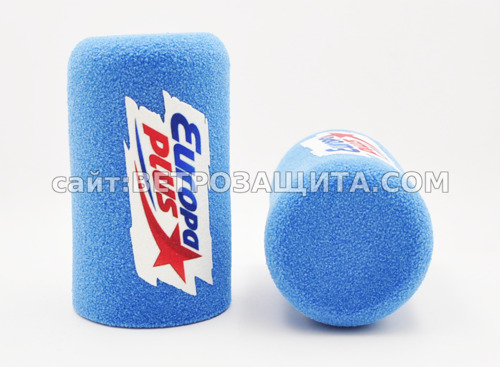 Ветрозащита для микрофона Shure SM-7 с логотпом Европа плюс