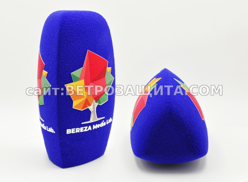 Ветрозащита для микрофона Saramonic с логотипом Bereza media lab
