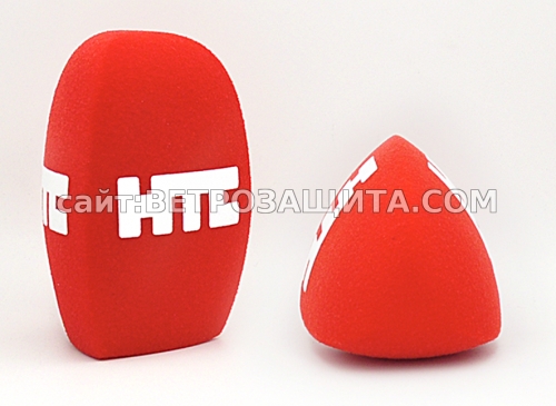 Wind shield for Sennheiser e835 microphone with HTC logo