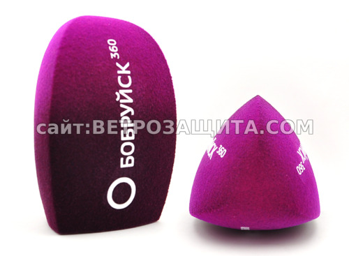 Ветрозащита для микрофона с логотипом Бобруйск 360