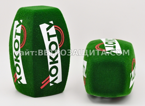 Wind shield for SHURE SM63LB microphone with LOCO TV logo