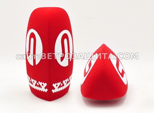 Ветрозащита для микрофона Sennheiser MD42 с логотипом Луч ТВ