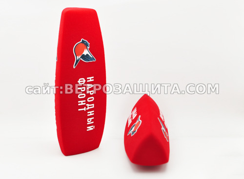 Ветрозащита для микрофона Sennheiser MD 46 с логотипом Народный Фронт