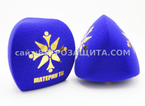 Ветрозащита для микрфона RODE Reporter с логотипом Материк ТВ