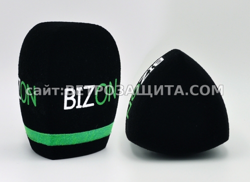 Ветрозащита для микрофона Sennheiser E 835 с логотипом Бизон ТВ