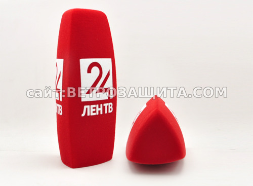 Ветрозащита для микрофона Sennheiser e835 с логотипом ЛЕН ТВ 24