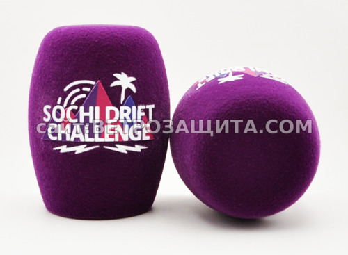 Ветрозащита для микрофона с логотипом Sochi Drift Challenge