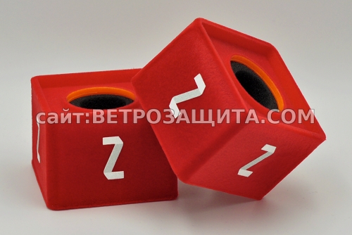 Кубик для микрофона четырёхгранный с логотипом Знак