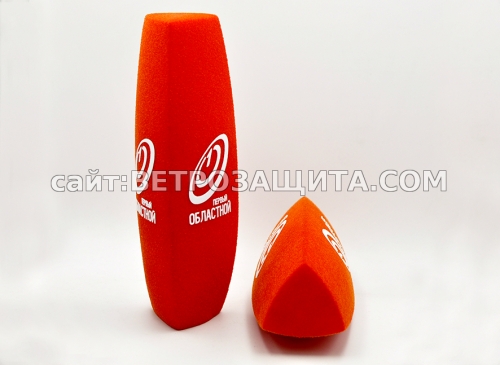 Ветрозащита для микрофона Shure SM63LB с логотипом Первый областной