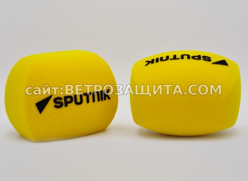 Wind shield for ZOOM H1n microphone with Sputnik logo