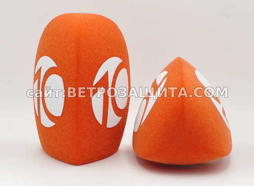 Ветрозащита для микрофона Sennheiser MD 46 с логотипом  канала 10