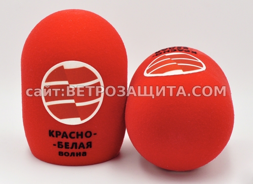 Ветрозащита для микрофона Rode Broadcaster с логотипом Красно Белая во