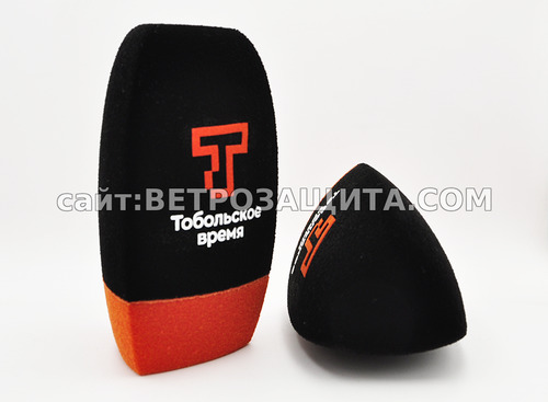 Ветрозащита для микрофона Sennheiser e835 с логотипом Тобольское Время