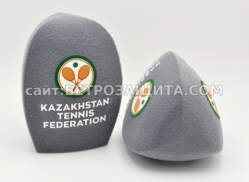 Wind protection for the Sennheiser E 965 microphone with the Kazakhsta Ветрозащита для микрофона Sennheiser E 965 с логотипом Kazakhstan Tenn