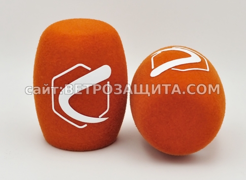 Wind shield for SHURE VP64AL microphone with logo