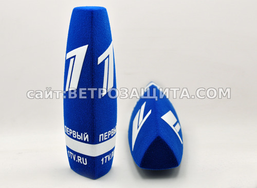 Ветрозащита для микрофона Sennheiser MKH 416 с логотипом Первый ОРТ