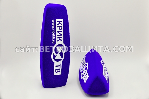 Windscreen for Sennheiser K6 microphone with Creek TV logo