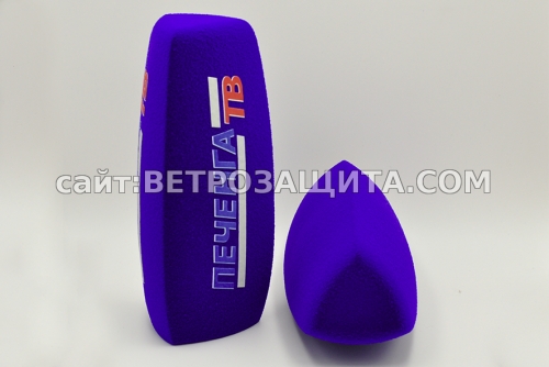 Ветрозащита для микрофона BOYA BY-HM100 с логотипом Печенга ТВ