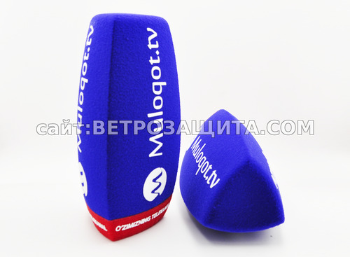 Ветрозащита для микрофона Saramonic UwMic9 с логотипом Muloqot TV